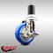 Service Caster 4 Inch 316SS Blue Polyurethane Swivel 1-1/2 Inch Expanding Stem Caster Brake SCC-SS316EX20S414-PPUB-BLUE-TLB-112 - alternate 3